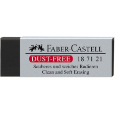 Ластик Faber-Castell 187121 Dust-Free Black Vinyl 6х22х12 мм черный винил 